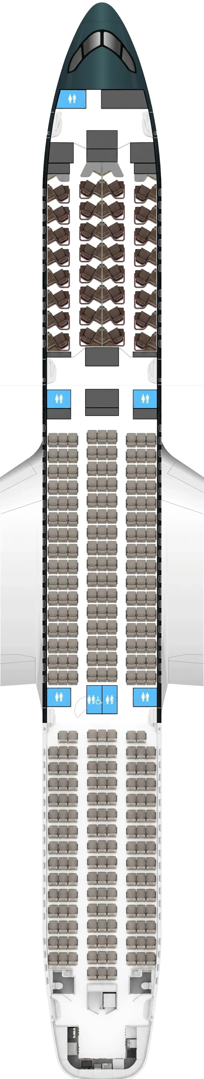 Royal Jordanian Boeing 787-9 seat map