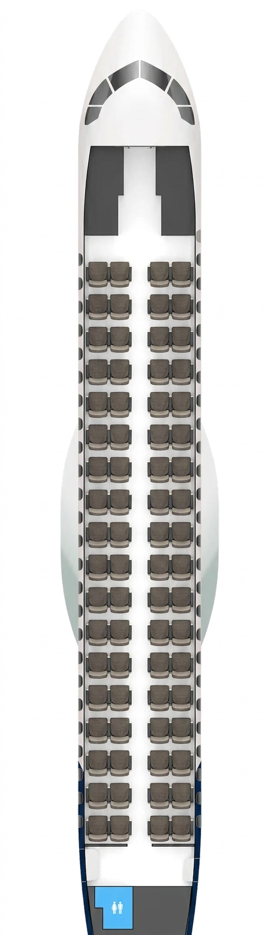 TAROM ATR 72-600 seat map
