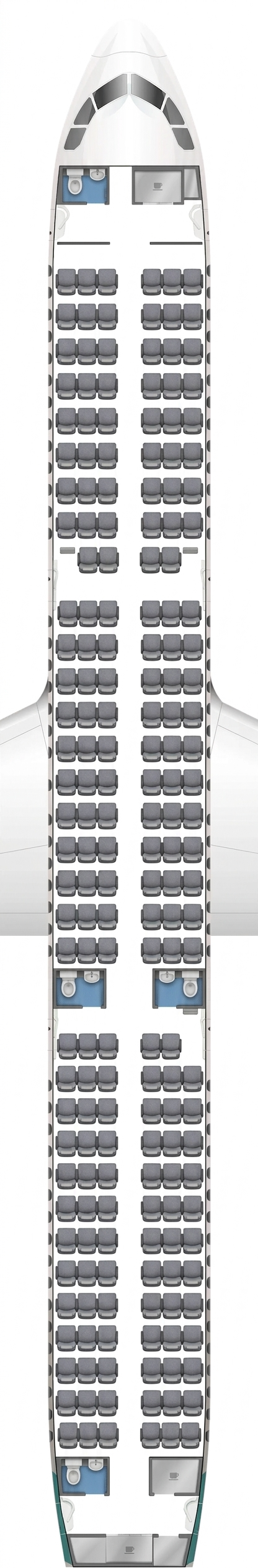 Air Seoul Airbus A321 seat map