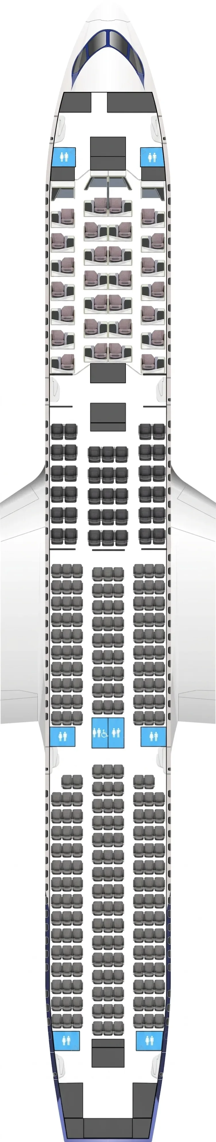 Riyadh Air Boeing 787-9 seat map