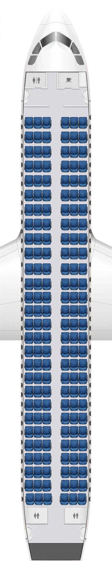 Azores Airlines Airbus A320neo seat map ()