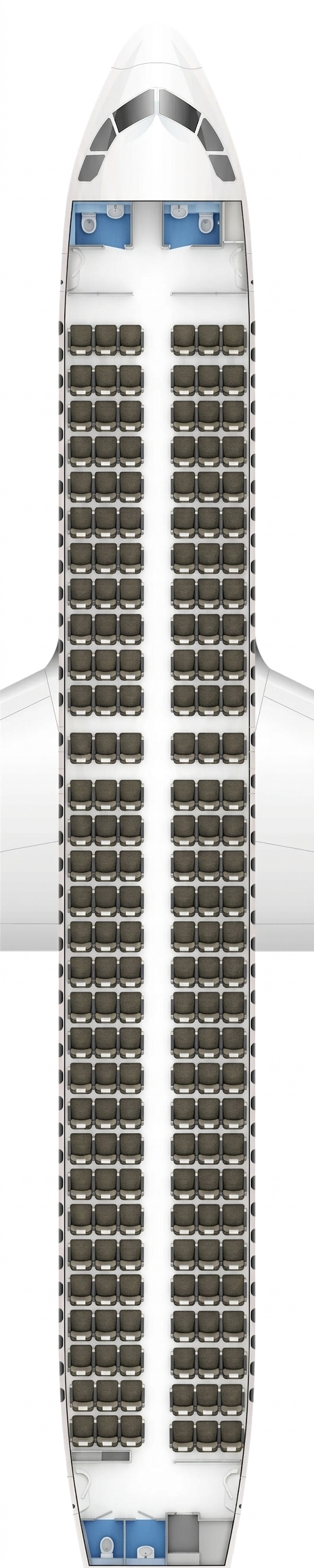 South African Airways Airbus A320 seat map ()
