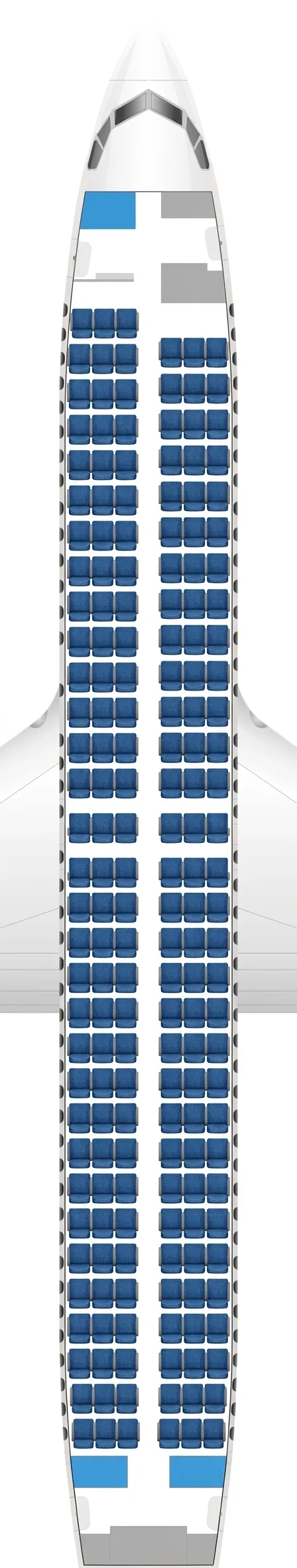 South African Airways Boeing 737-800 seat map