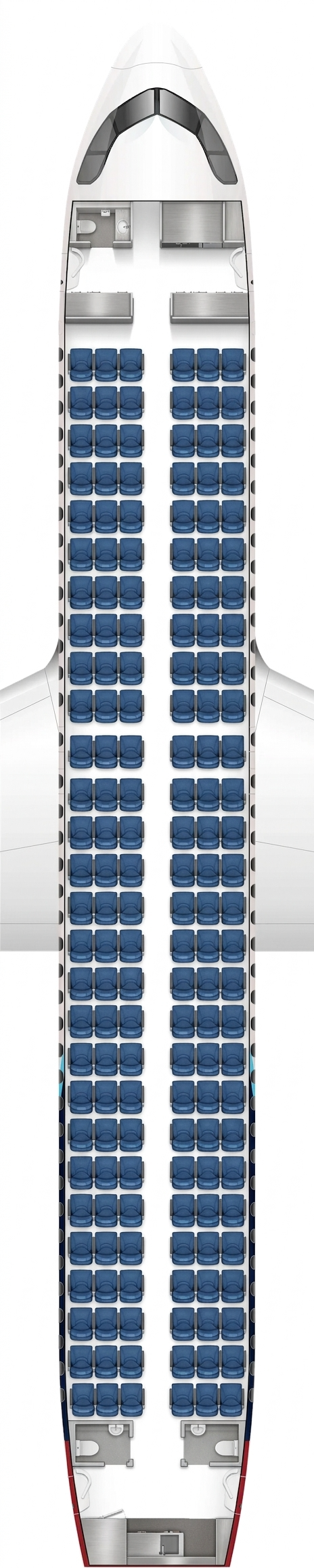 Aircalin Airbus A320neo seat map ()
