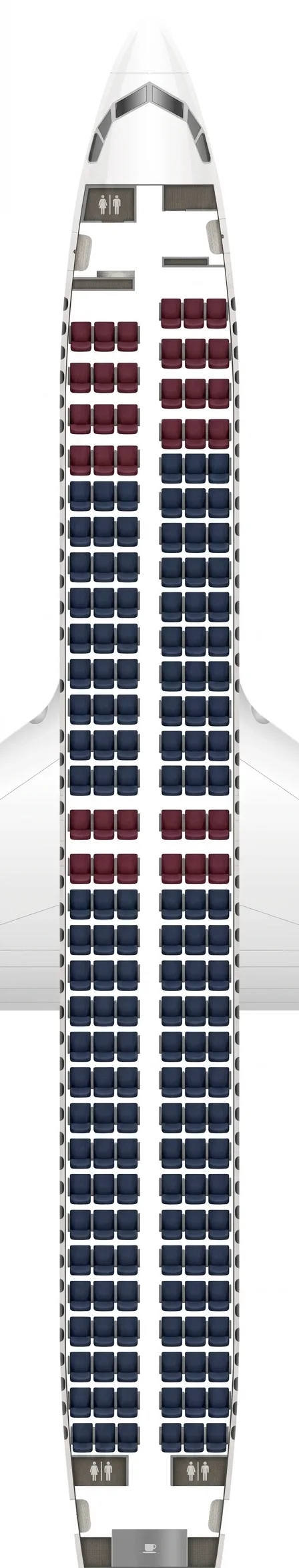 SpiceJet Boeing 737 MAX 8 seat map