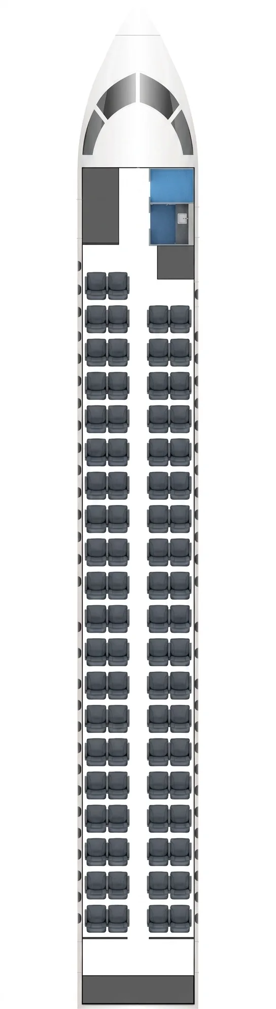 SpiceJet DHC Q400 seat map