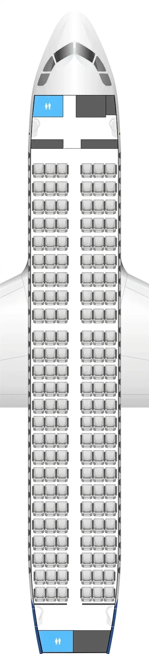 SAS Airbus A319 seat map