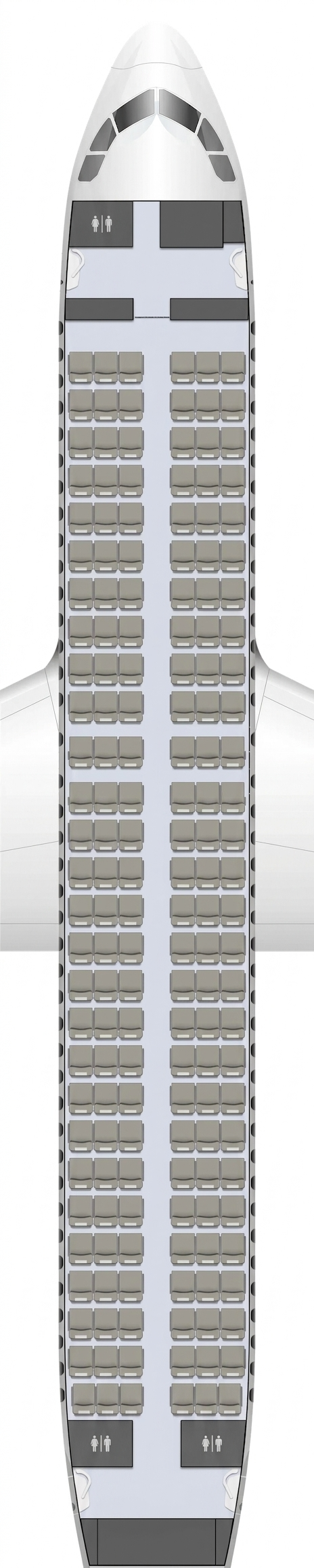 SAS Airbus A320 seat map