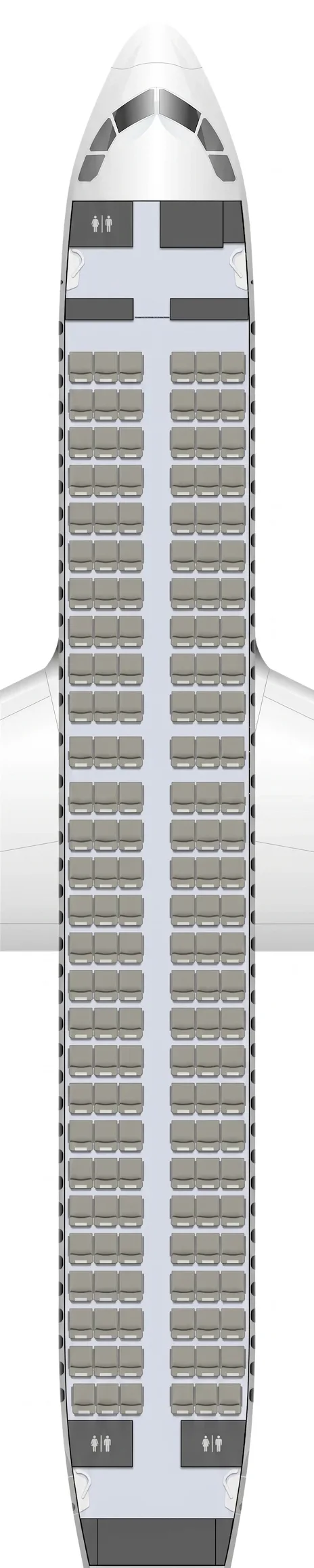 SAS Airbus A320 seat map