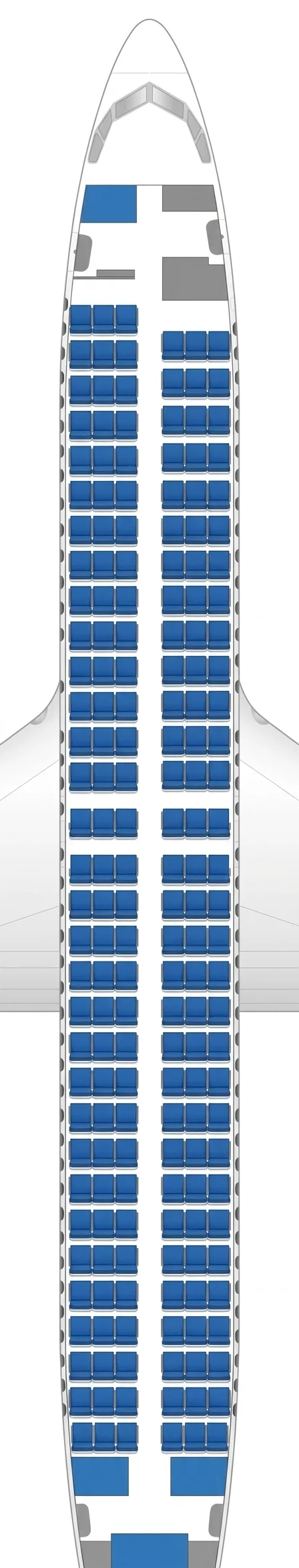 SAS Boeing 737-800 seat map