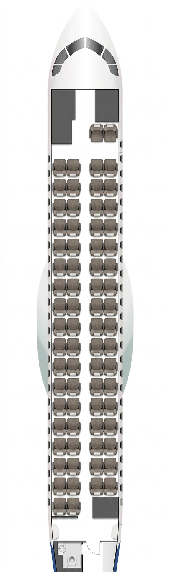 SAS ATR 72-600 seat map
