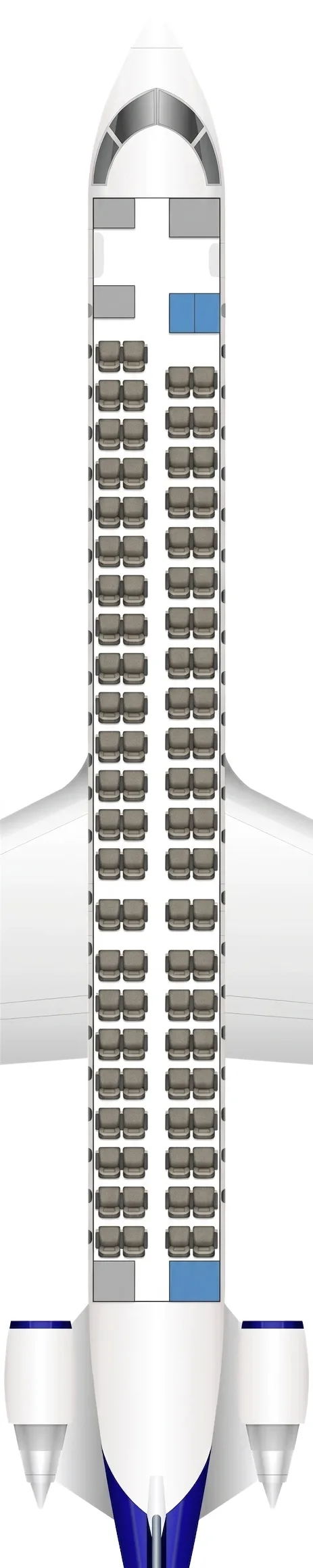 SAS CRJ-900 seat map