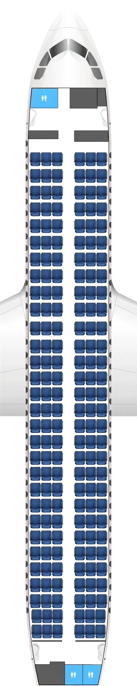 Brussels Airlines Airbus A320 seat map