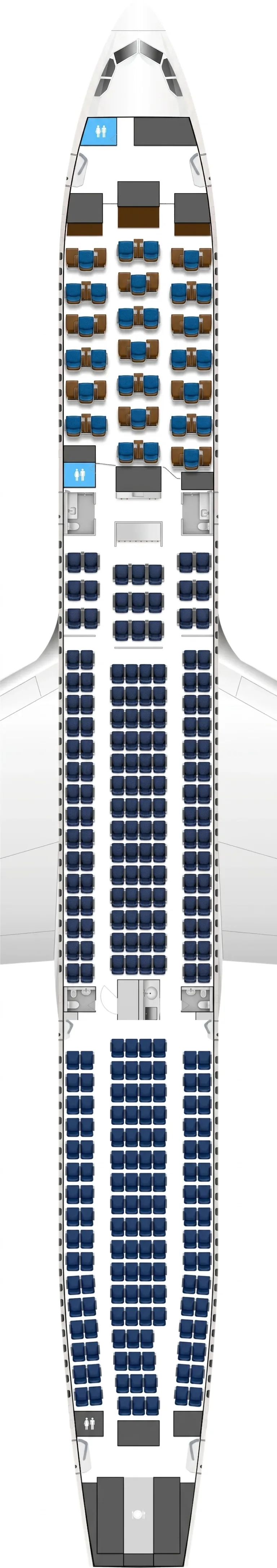 Brussels Airlines Airbus A330-300 seat map