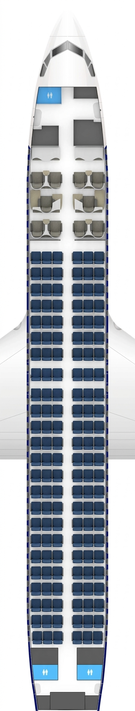 Singapore Airlines Boeing 737-Max 8 seat map