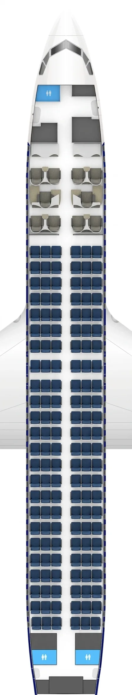 Singapore Airlines Boeing 737 MAX 8 seat map