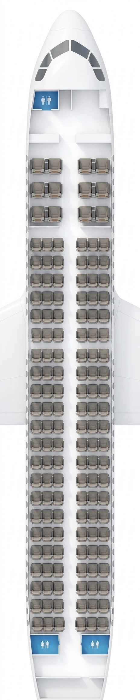 Saudia Airbus A320 seat map