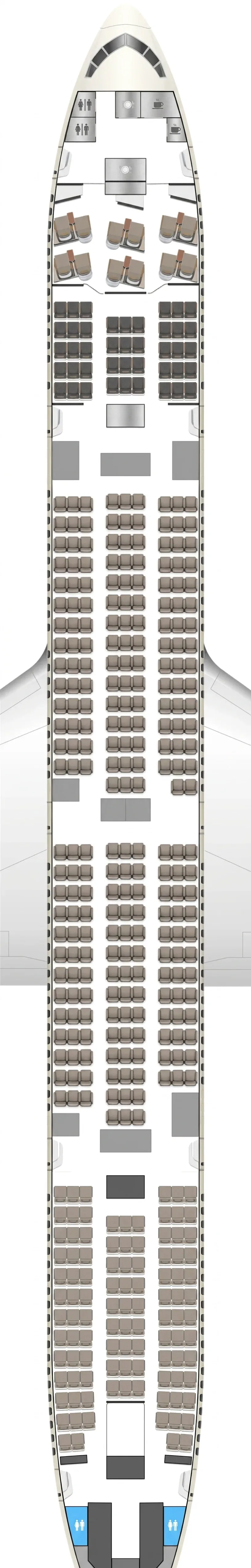 Saudia Boeing 777-300ER seat map