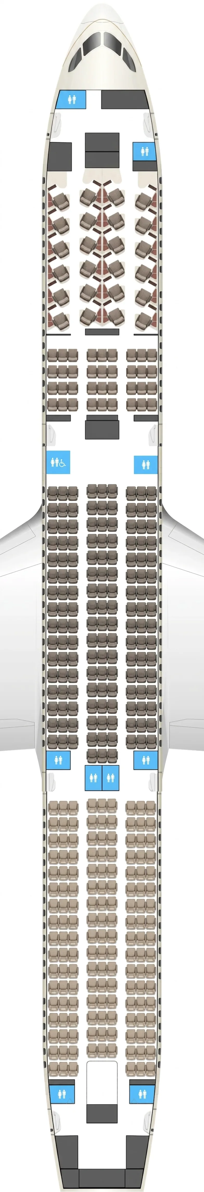 Saudia Boeing 787-10 seat map