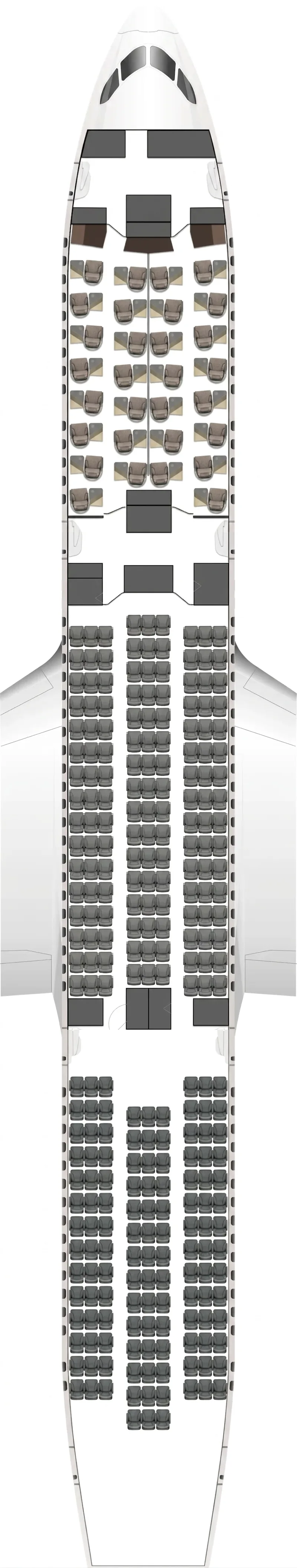 Turkish Airlines Boeing 787-9 seat map