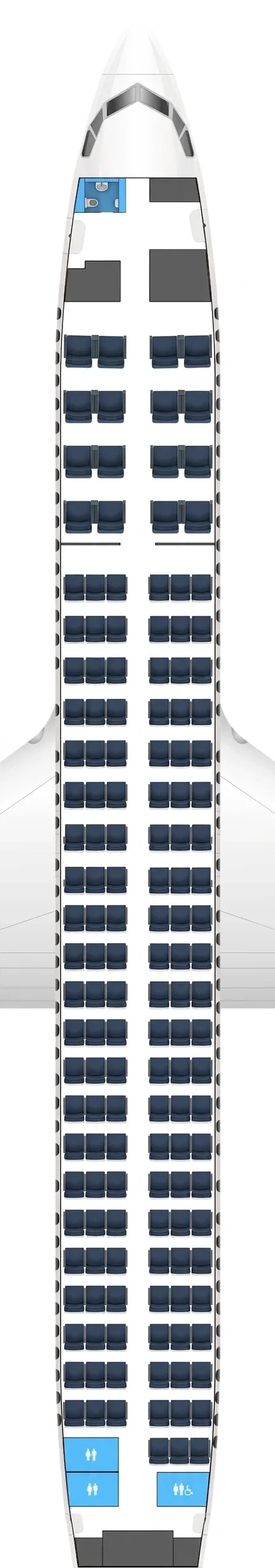 Turkish Airlines Boeing 737-900ER seat map