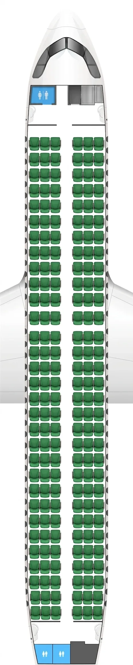 Transavia Airbus A320neo seat map