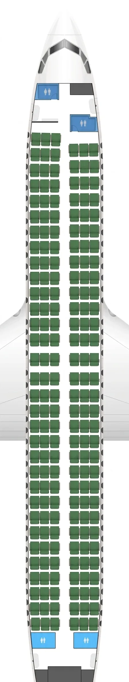 Transavia Boeing 737-800 seat map