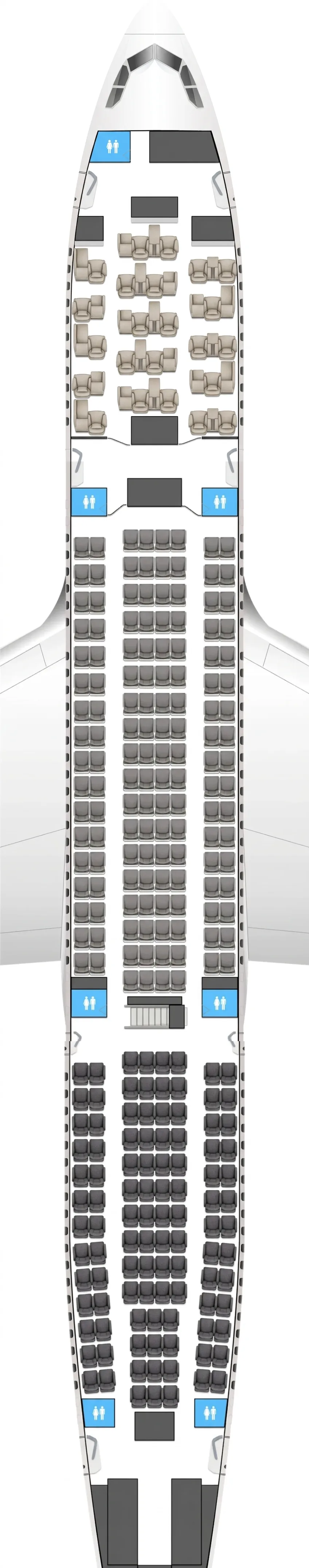 TAP Air Portugal Airbus A330-200 seat map