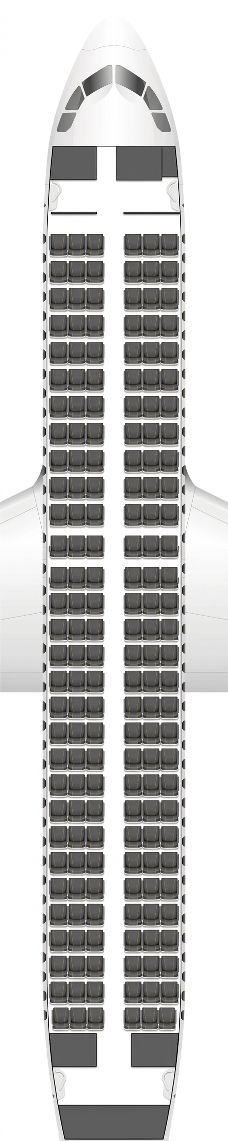 Scoot Airbus A320 seat map