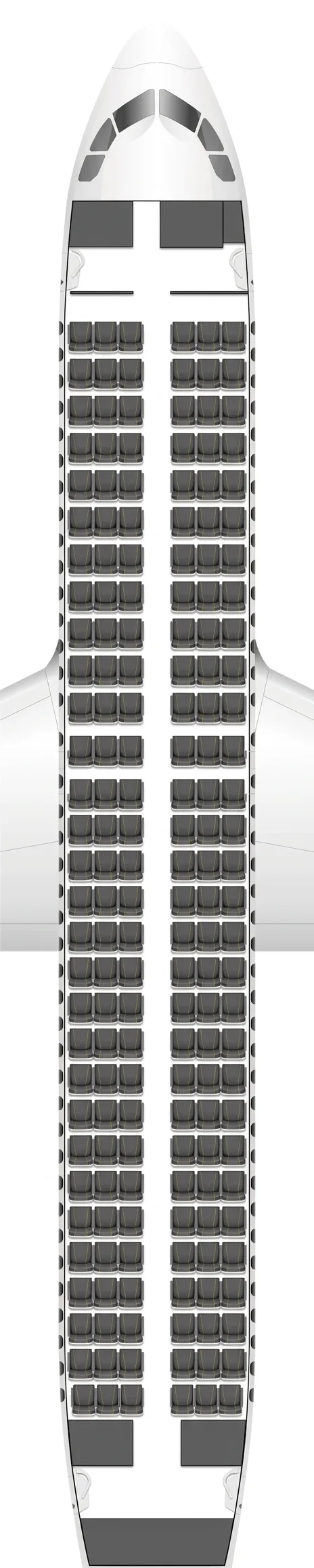 Scoot Airbus A320 seat map