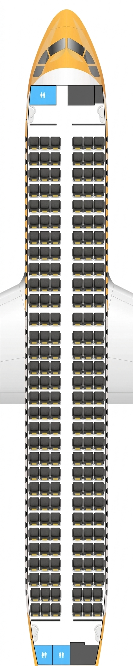 Scoot Airbus A320neo seat map
