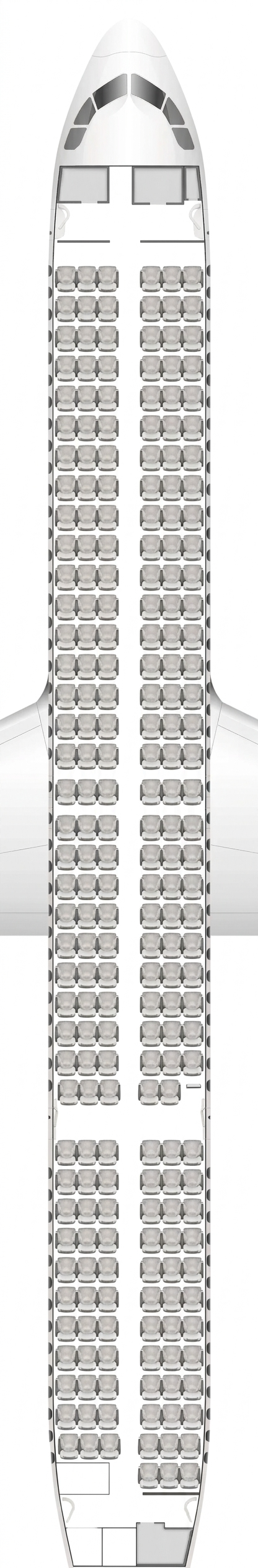 Scoot Airbus A321neo seat map