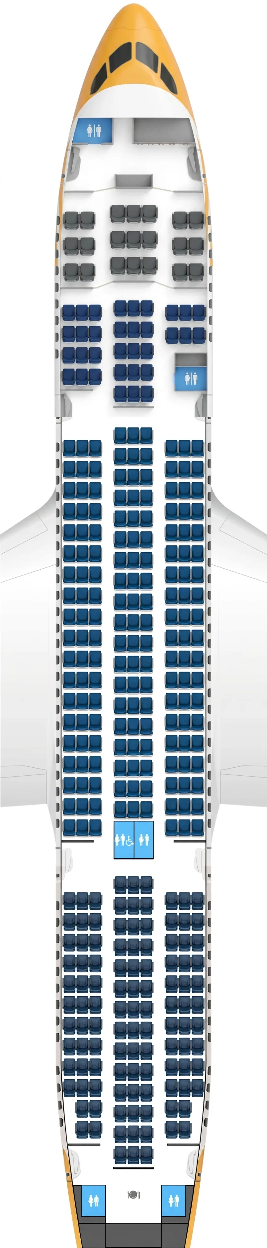 Scoot Boeing 787-8 seat map