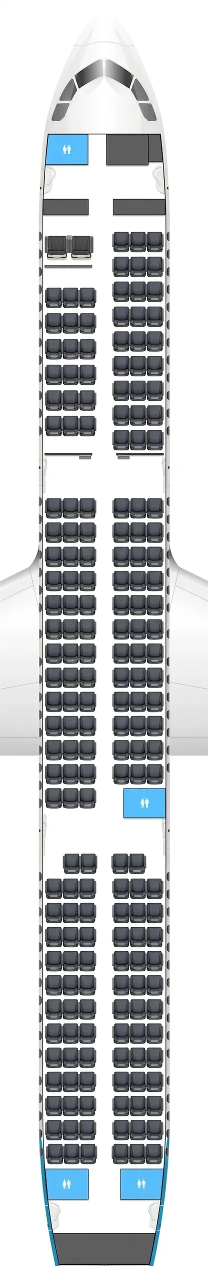 Air Transat Airbus A321 seat map