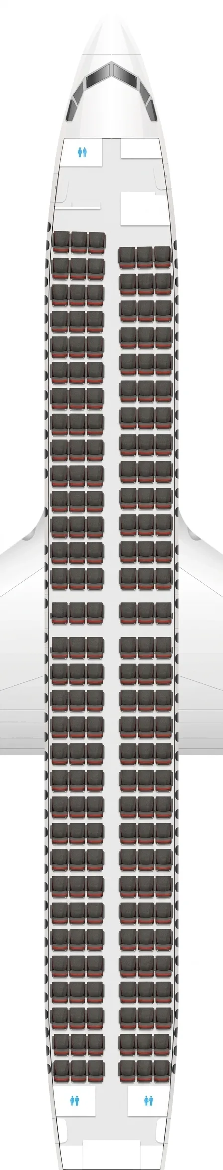 T'Way Air Boeing 737 MAX 8 seat map