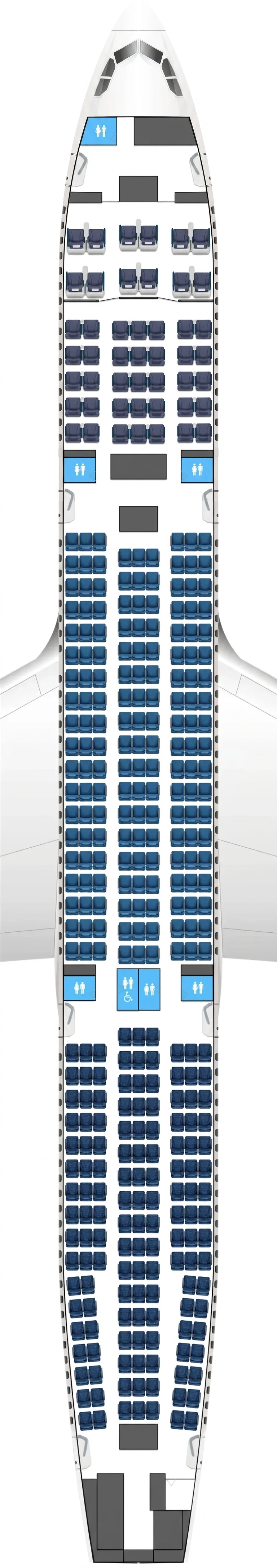 Air Caraïbes Airbus A330-300 seat map