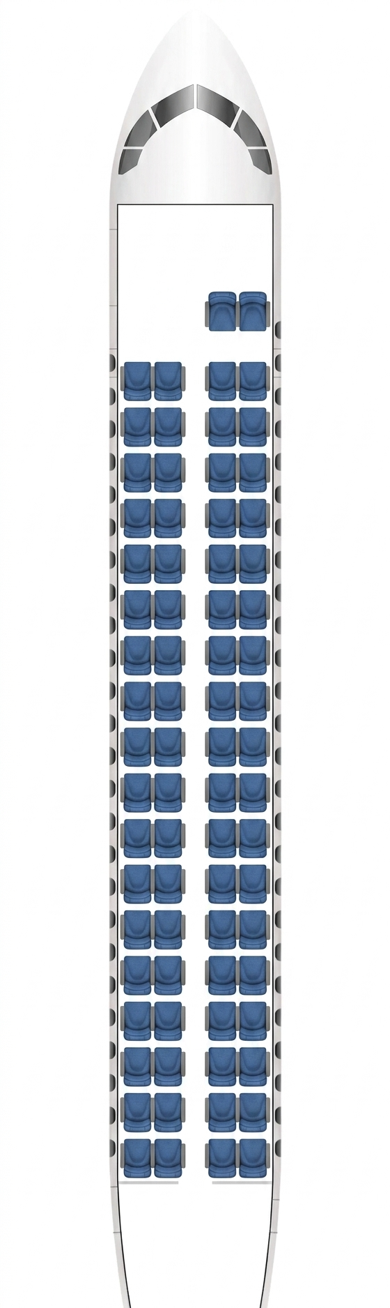 Air Caraïbes ATR 72-600 seat map