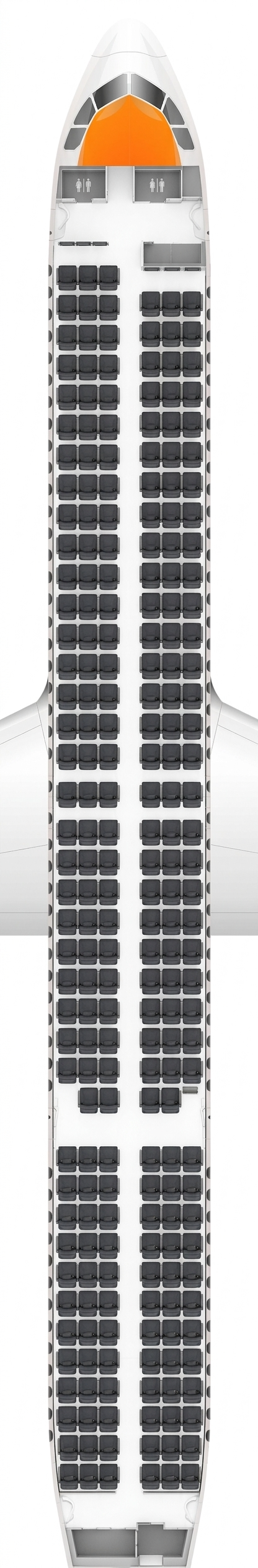 EasyJet Airbus A321neo seat map