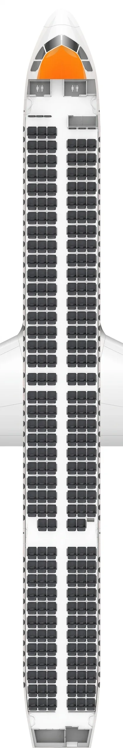 EasyJet Airbus A321neo seat map
