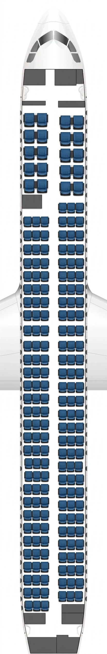 United Airlines Airbus A321neo seat map