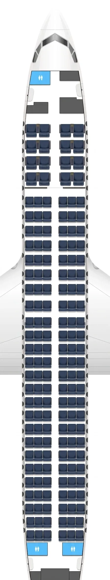 United Airlines Boeing 737 MAX 8 seat map