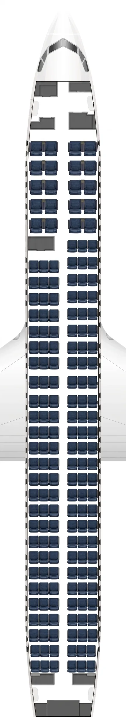 United Airlines Boeing 737 MAX 9 seat map