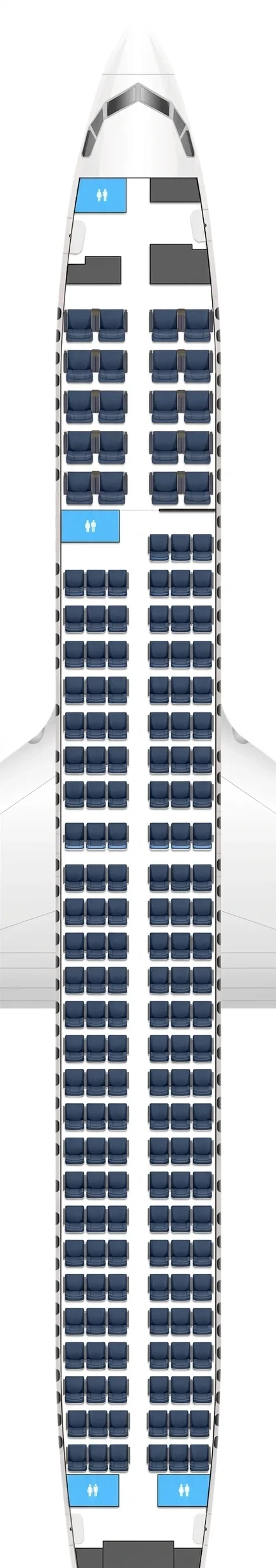 United Airlines Boeing 737 MAX 9 seat map