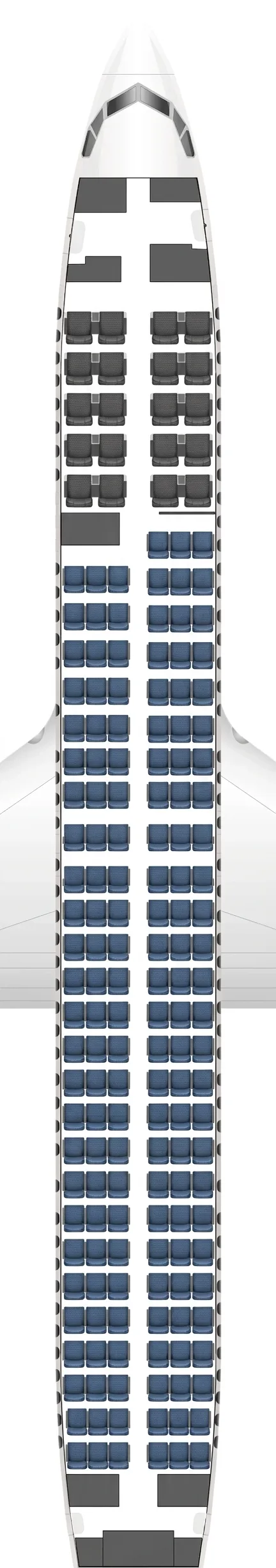 United Airlines Boeing 737-900ER seat map