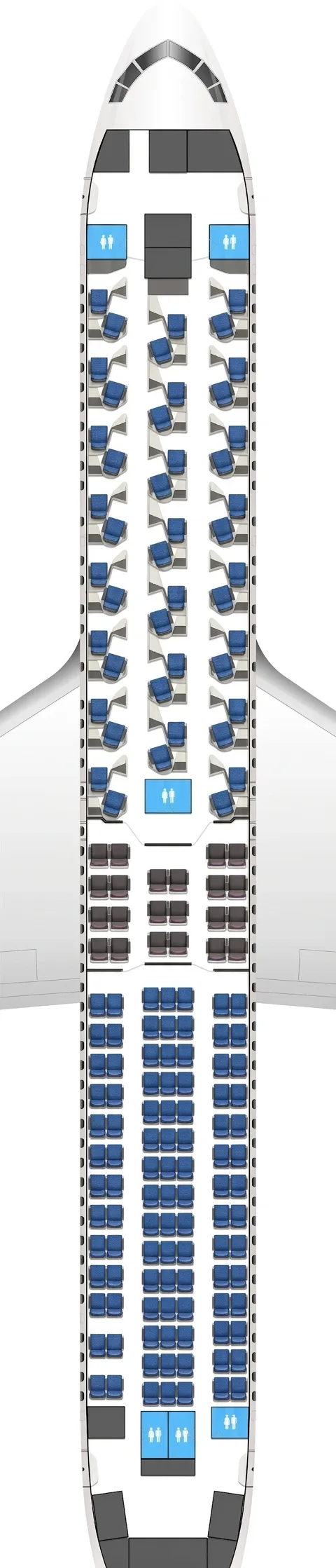United Airlines Boeing 767-300ER seat map