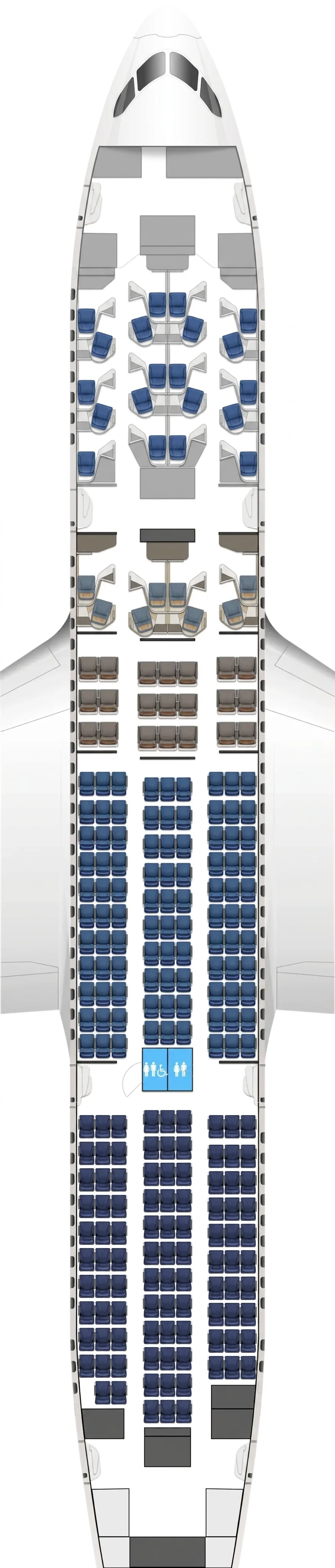 United Airlines Boeing 787-8 seat map
