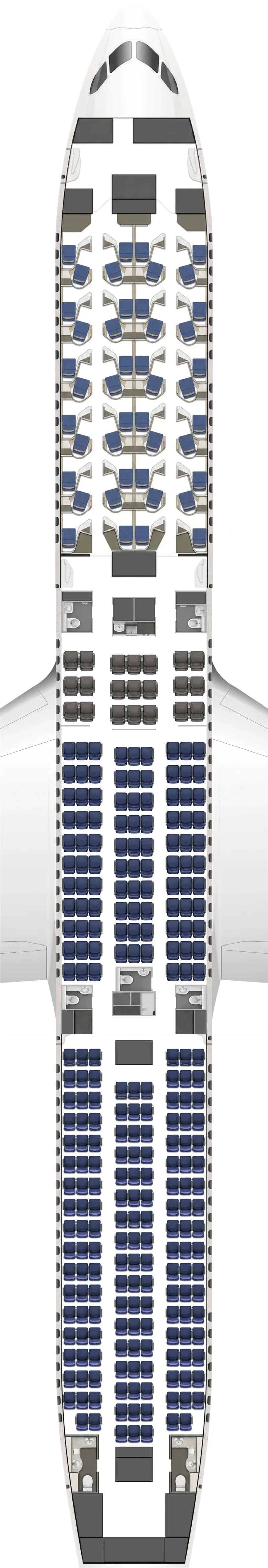 United Airlines Boeing 787-10 seat map