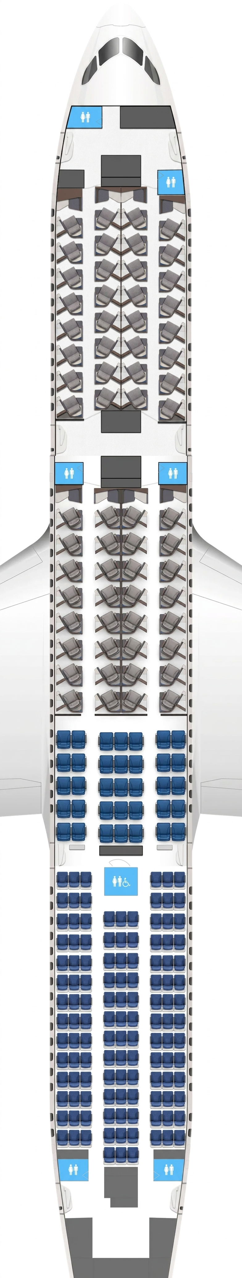 United Airlines Boeing 787-9 seat map