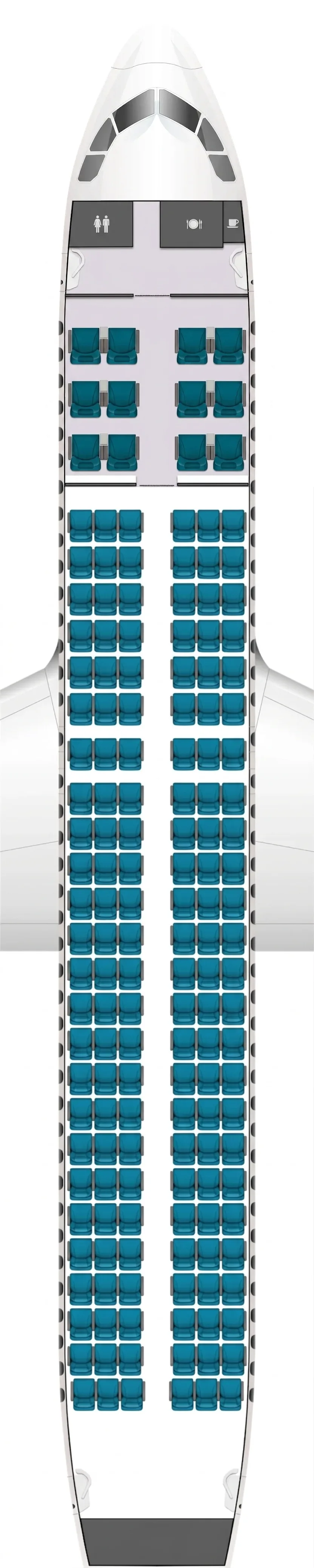 SriLankan Airlines Airbus A320 seat map
