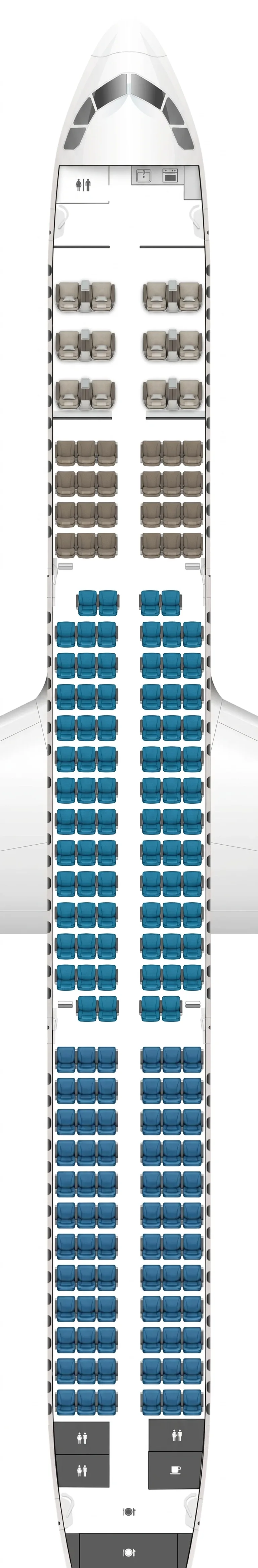 SriLankan Airlines Airbus A321neo seat map